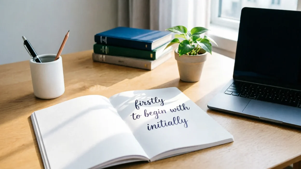Other Ways to Say First of All