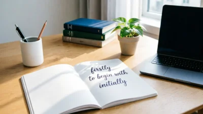 Other Ways to Say First of All