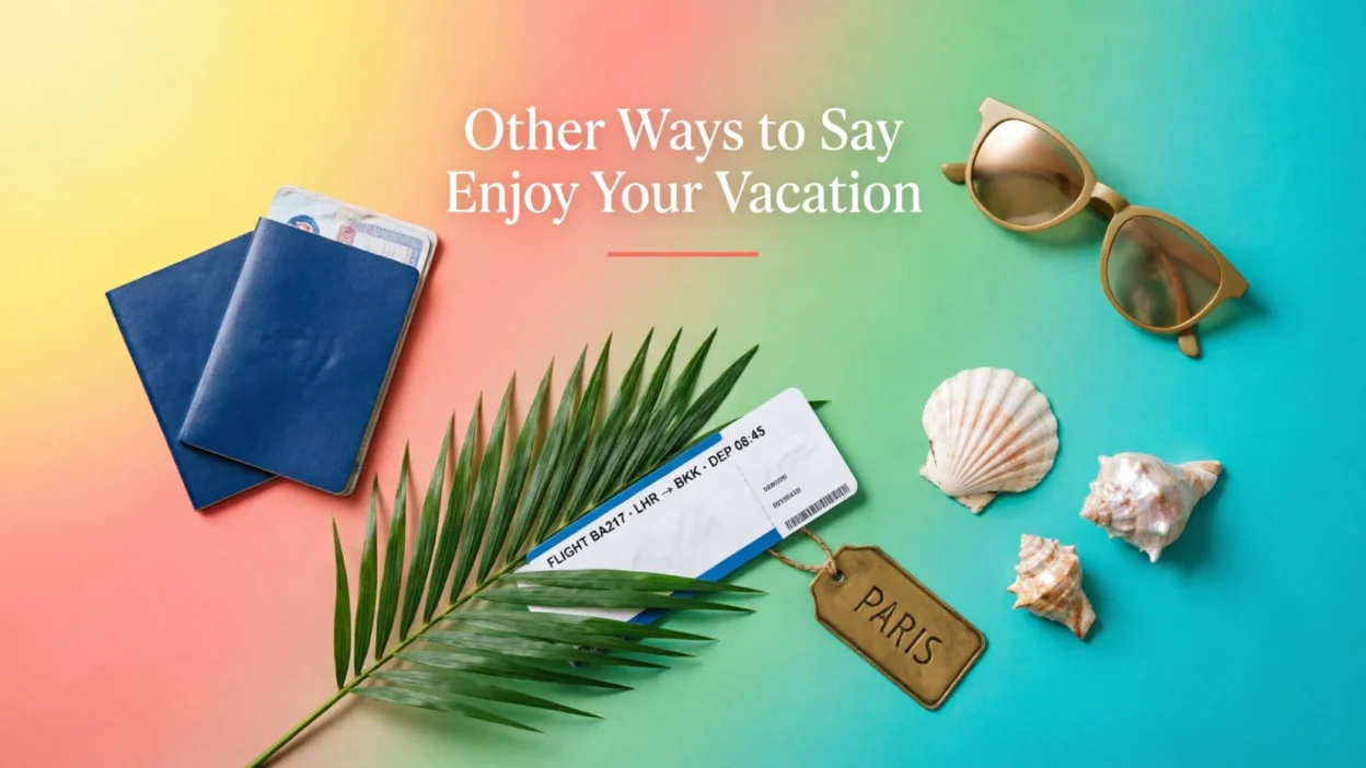 other ways to say enjoy your vacation