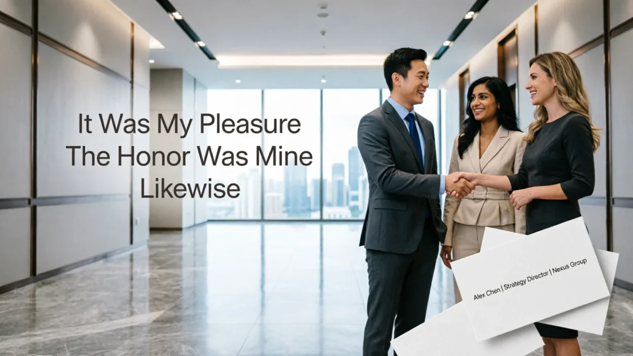 other ways to say the pleasure is all mine