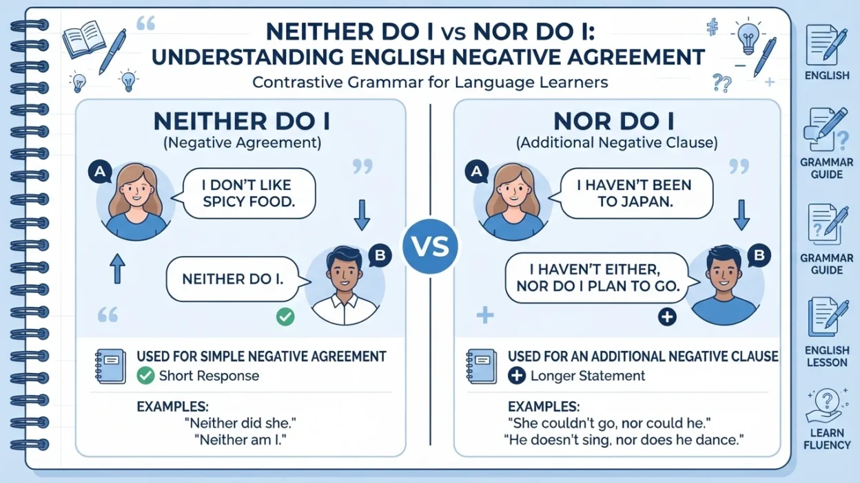 Neither Do I vs Nor Do I