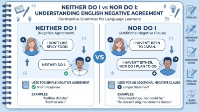 Neither Do I vs Nor Do I