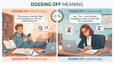Dossing Off Meaning